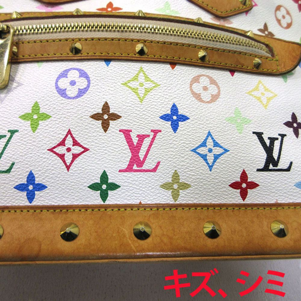 Louis Vuitton Alma Monogram Handbag Multicolor White - Picture 11 of 15